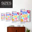 Pop Love Peace Joy, reproduction encadrée - bois massif-1750373688-1750373690