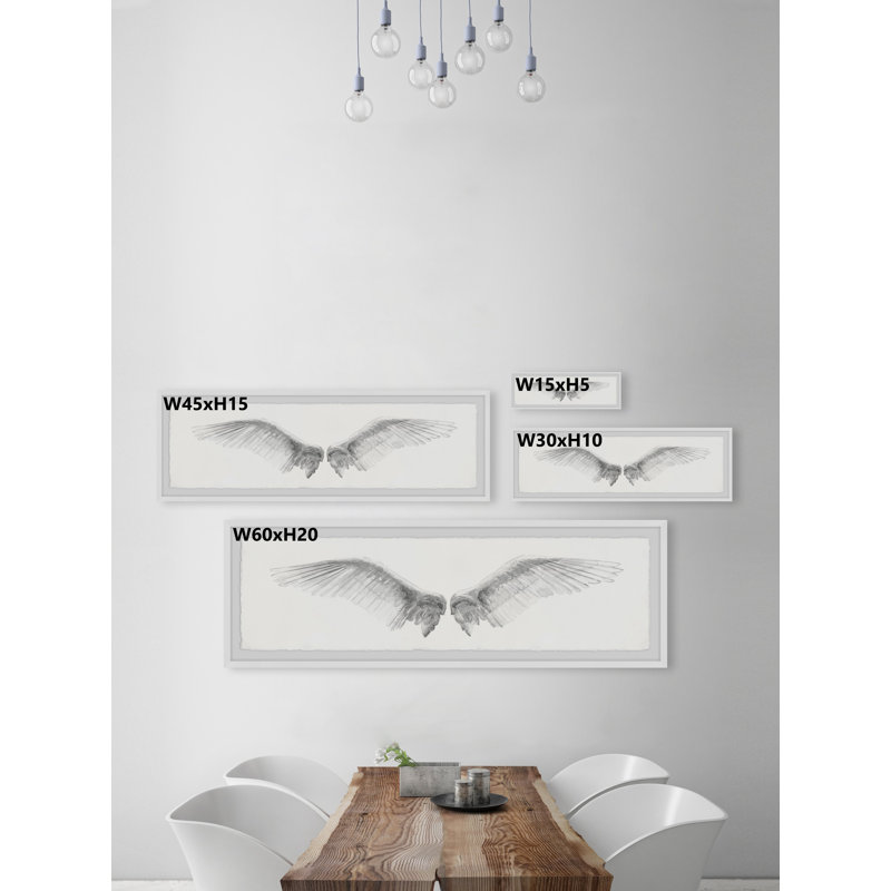 Impression encadrée « wing span », H 10 po x l 30 po x P 1,5 po