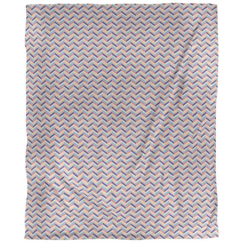 Tissu, Polyester filé, L 56 po x l 36 po, Orange et bleu marine