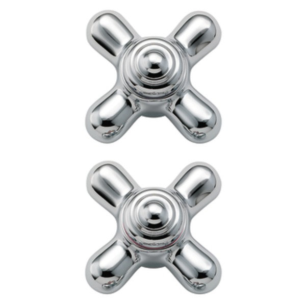 Monticello Small Cross Handle Inserts, Chrome