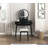 Kamila 4-Drawer Modern Makeup Vanity Set · LED Smart-Touch Mirror · Padded Stool-1295870696