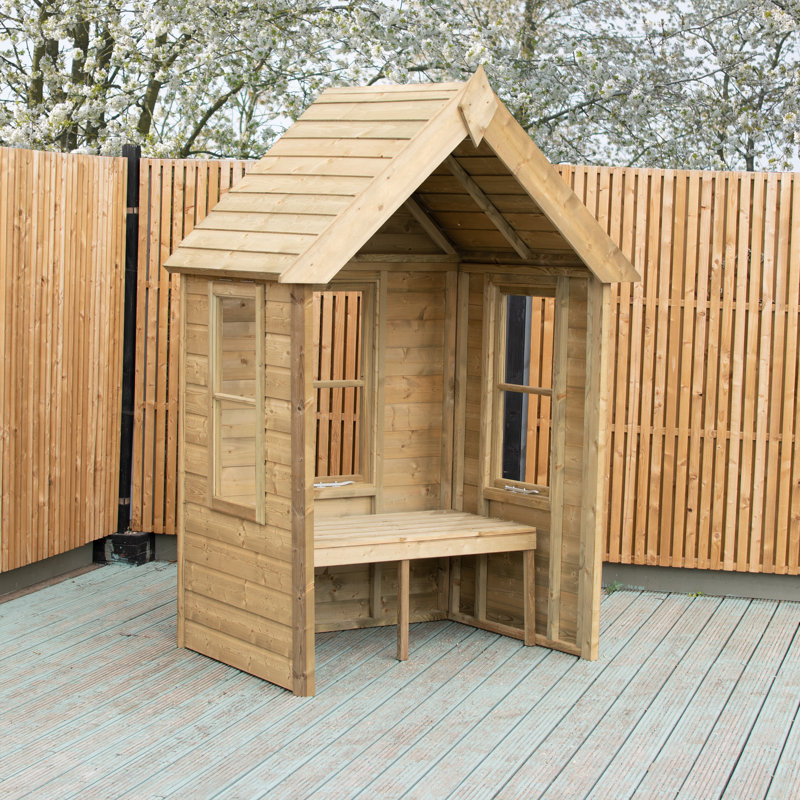 Solid Wood Pine Outdoor Bench