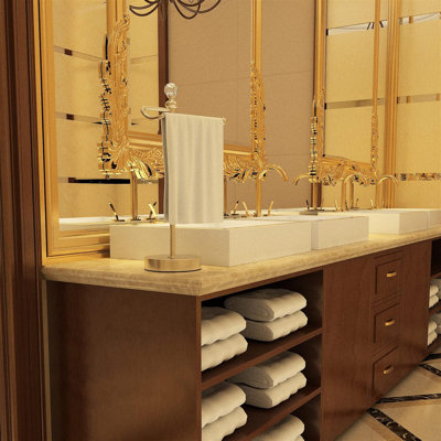 Porte-serviettes à main pour salle de bain et cuisine, support à serviettes lourd avec base en boule de cristal, aucun outil requis, paquet de 2