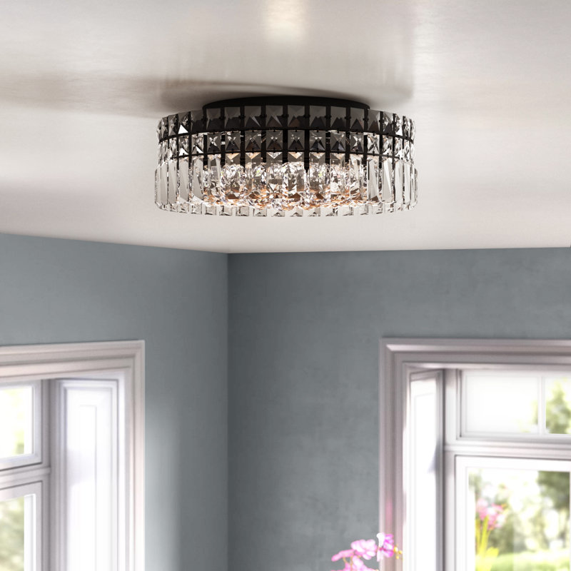 Plafonnier encastré 4 lumières 14 po
