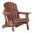 Oversize Wooden Outdoor Folding Adirondack Chair With Pre-Assembled Backrest & Seatboard, Wood Patio Chair For Garden Backyard Porch Pool Deck Firepit