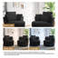 Fauteuil rembourré pivotant avec coussin (ensemble de 2)-116445228