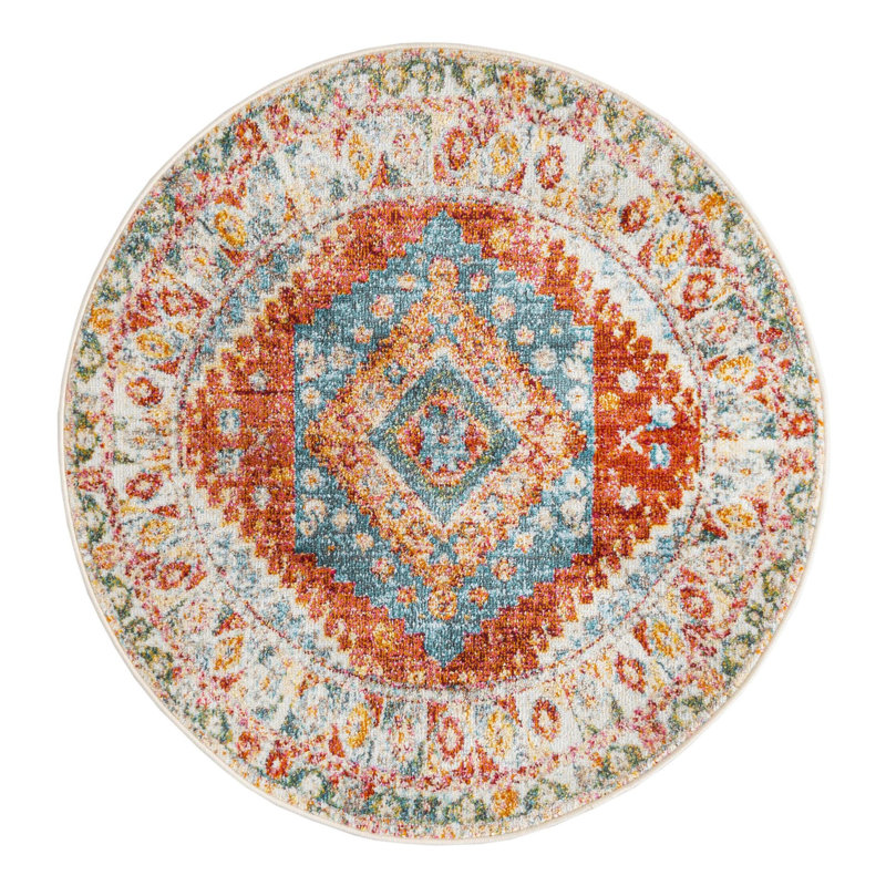 Haefner Oriental Indoor Rug, Round 3'3"