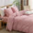 BESTOUCH Duvet Cover Set 100% Washed Cotton Linen Feel Lightweight-114986038-114986045