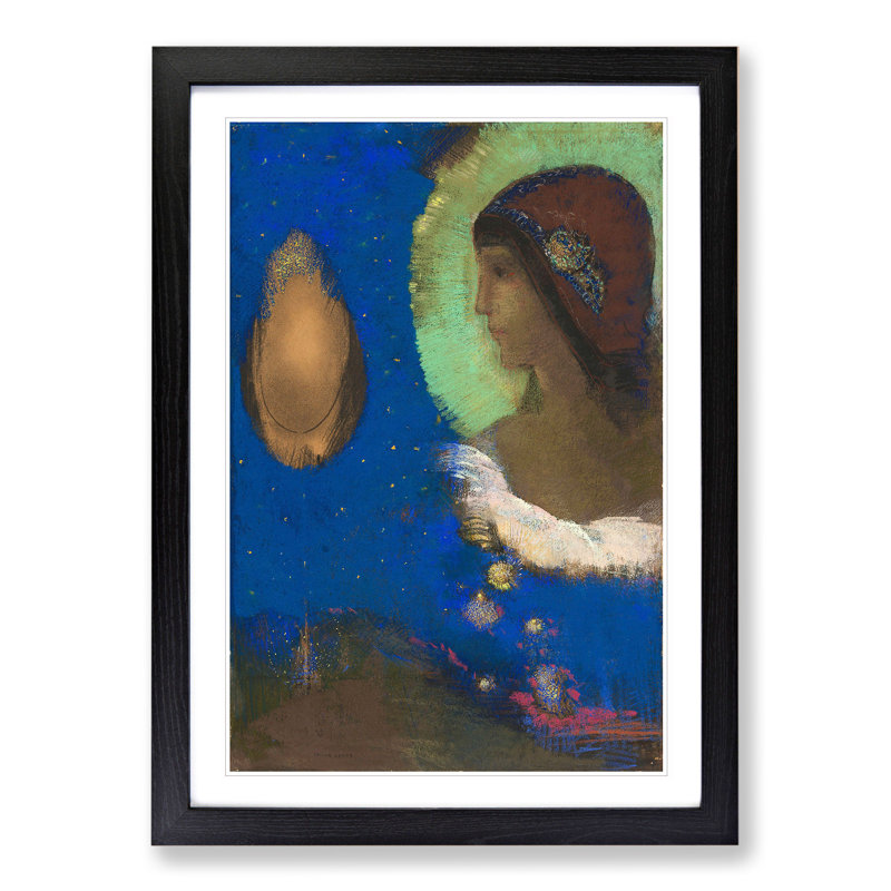 Sita by Odilon Redon - Framed Print, 36cm H x 27cm W x 2cm D, Black Framed