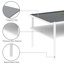 Élégante table basse avec surface rectangulaire en verre trempé et pieds robustes-995546833-995546834