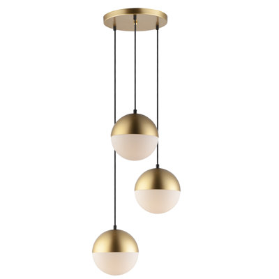 Hastings 3-Light Dimmable Cluster Globe Pendant