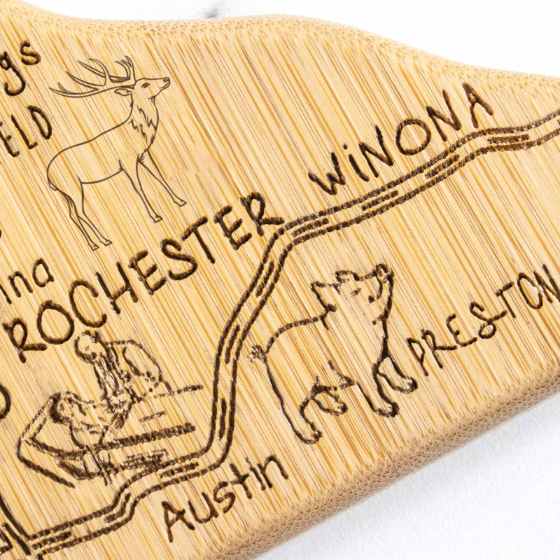 Destination Minnesota Bamboo Cutting & Serving Board