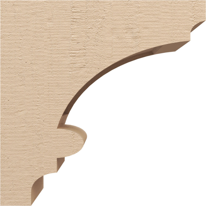 Bois de cèdre brut Diane, corbeau Timhane, brun clair apprêté, H 16 po x l 8 po x P 16 po