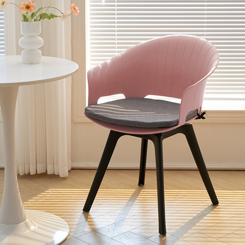42cm H Upholstered Upholstered Back Side Chair, Pink