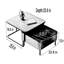 Table basse en noyer noir