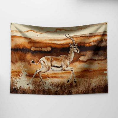 Tapisserie «Wildlife Dorcas Gazelle»