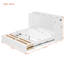 Lit escamotable mural Pulley Structure Design avec tiroirs de rangement et ensemble de prises et ports USB-1633959391