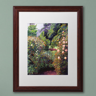 « quiet jardin entry » par david lloyd’s glover, reproduction sur toile encadrée