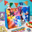 Ensemble de décorations de fête d'anniversaire Sonic pour enfants, 110 pièces Sonic