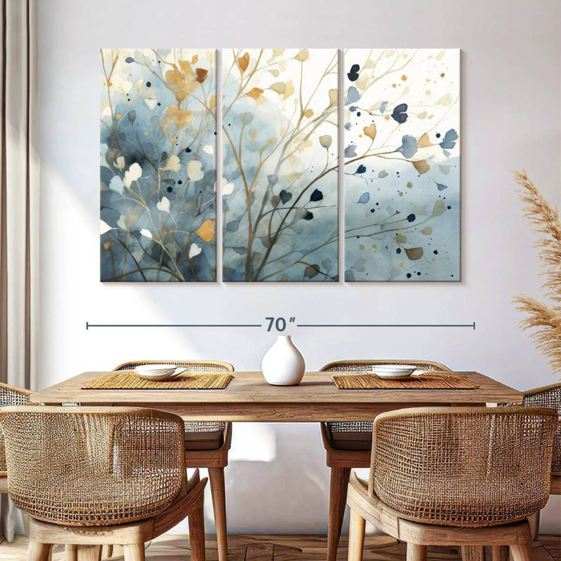 Harnek Leaves Medley III, 42" H x 65" W