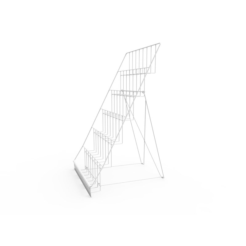 Laskowski Metal Free Standing Magazine Rack