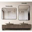 24 po x 36 po, miroir mural de salle de bain rectangulaire, cadre noir, verre transparent de 4 mm de hauteur, aluminium rouillé, conception incassable, salle de bain en aluminium facile à installer, fonction, assemblage rapide-130830077