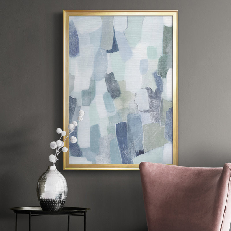 Toile encadrée de qualité supérieure Dusky Gale II - prête à être suspendue, H 42,5 po x l 30,5 po x P 1 po, Or