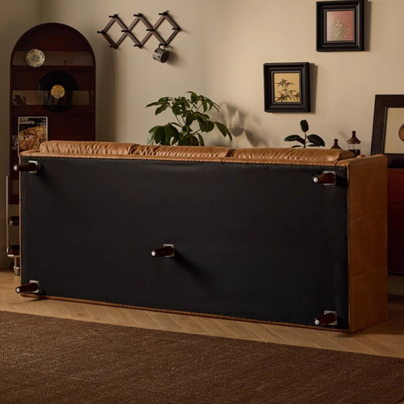 Retro Mid-Century Straight Living Sofa