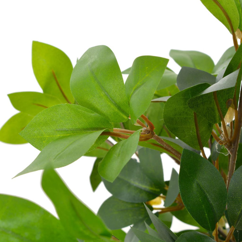 120cm Faux Laurel Tree in Wood Pot