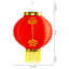 Ensemble de 4 lanternes rouges décoratives chinoises traditionnelles