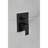 12" Wall Mounted Rain Shower - Natural Rainfall Simulation, Self-Cleaning Spout, Rust- And Brass Finish Matte Black Head Sensation, Rust- Construction-120920772