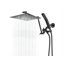 Pomme de douche double tout en métal-86665242