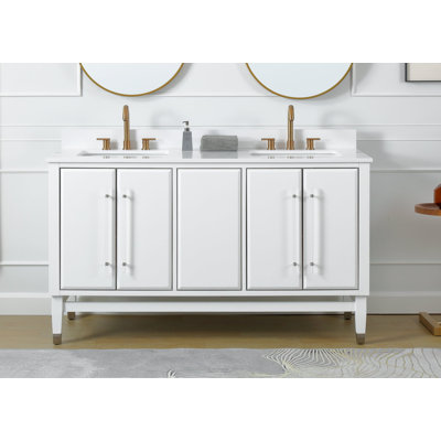 Ensemble de meuble-lavabo double 60 po