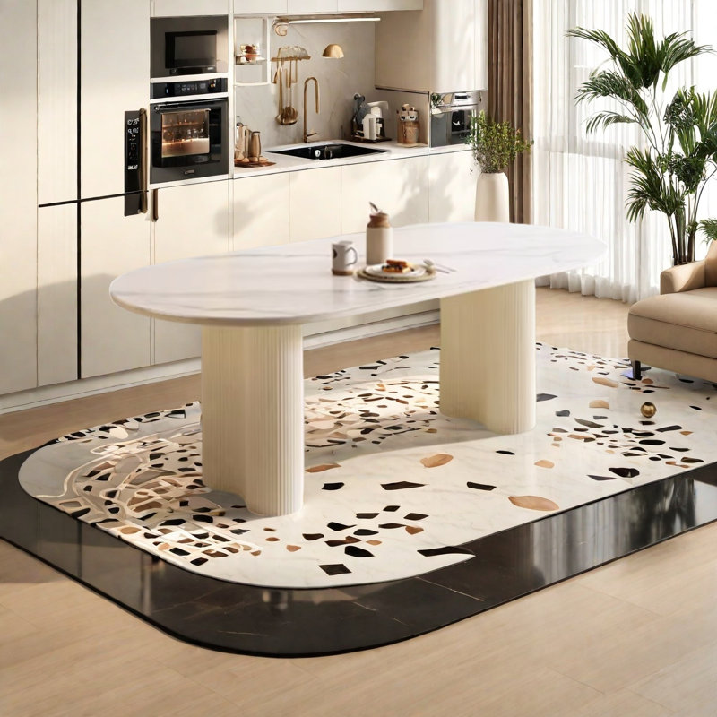 Table de salle à manger Thick, H 29,5 po x L 78,7 po x l 35,4 po