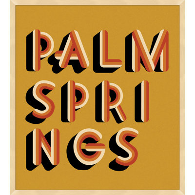 Palm Springs Yellow Print by Christopher Kennedy