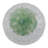 Decorative Glass Stone Metal Jar With Sculpted Fauna Lid Detailing And Textured Transparent Body For Unique Accent Display