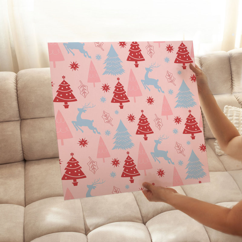 «Holiday Holiday Christmas Tree IV», reproduction d'art moderne sans cadre