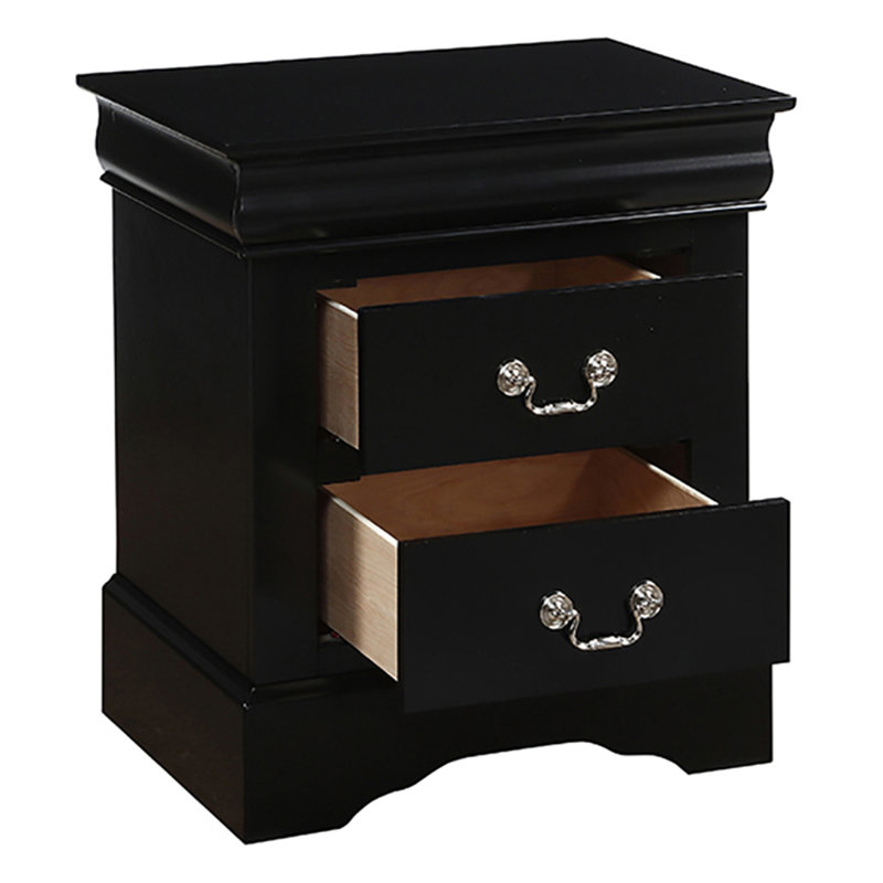 Table de bout Table de chevet moderne, Noir