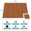 Carreaux de sol en mousse de grain de bois imperméable Sorbus, 24 tuiles, 96 pieds carrés, emboîtable, pacane-123854450