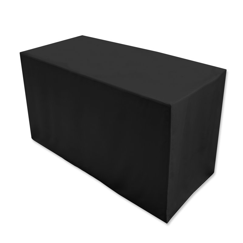 Folding Tablecloth, 72" L x 28" W, Black