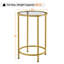Table d'appoint ronde avec plateau en verre-2027567627