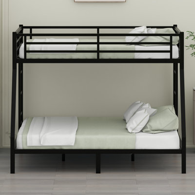 Space-Saving Metal Bunk Bed with Noise-Reducing Design