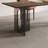 Lizann Walnut Solid Wood Top Dining Table-1590299719