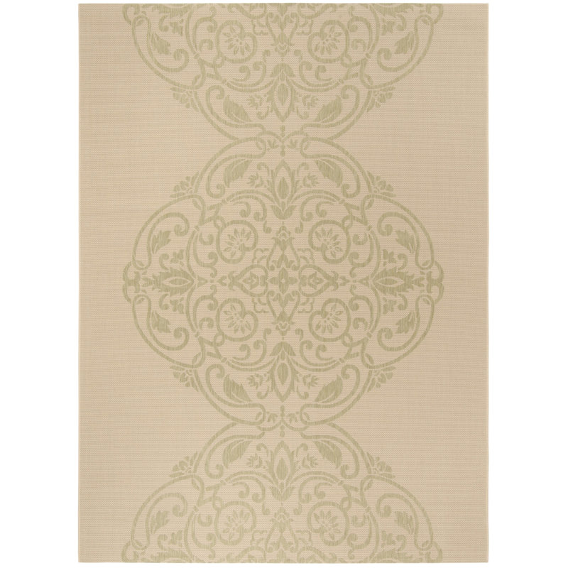Tapis ikat beige Joliet, Rectangle 8 pi x 11 pi 2 po