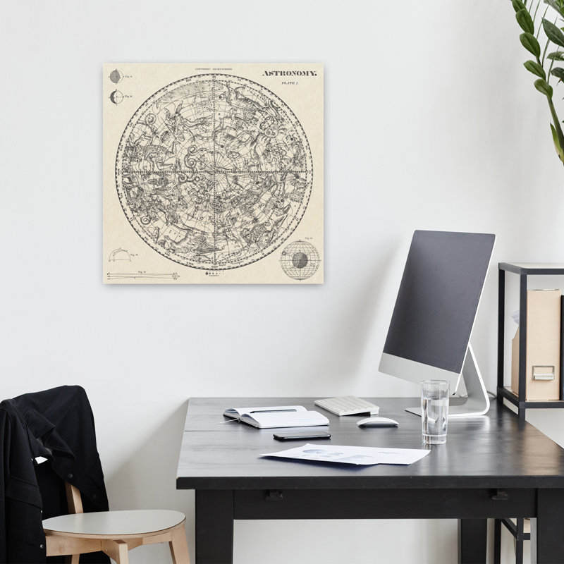 Celestial Blueprint Contemporary Art, 18" H x 18" W