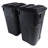 United Solutions 32 Gallon Wheeled Outdoor Trash Cans with Lids-100015302