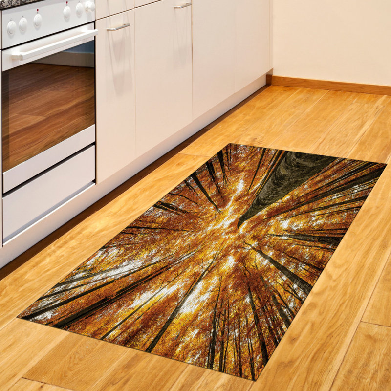 Tapis décoratif en fibre de polyester à haute densité, Rectangle 2 pi 7 po x 5 pi