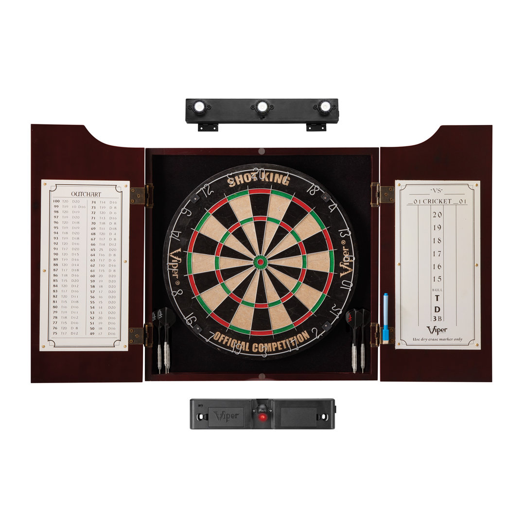 Viper All-in-One Bristle Dartboard and Cabinet Set with Darts Viper