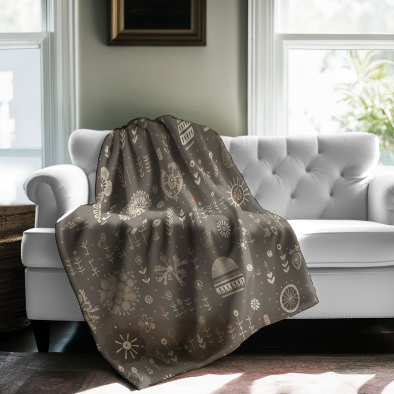 Flurry Dots - 1 Piece Premium Blanket, 50" W x 60" L