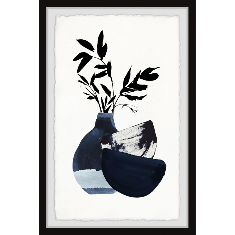 Tranquil Balance 1 Piece Single Picture Frame Painting, 36"H x 24"W